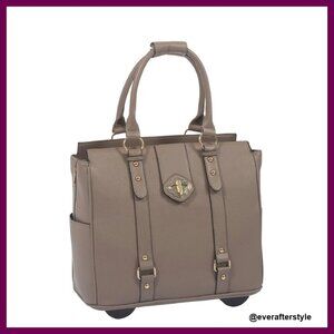 Rolling Laptop Bag Wheeled Briefcase Professional Travel Computer Case Chic